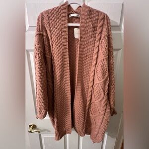 Chunky knit cardigan NWT